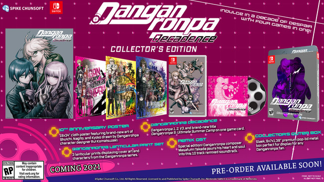 Danganronpa Decadence Switch Collection's Trailer Previews Gameplay