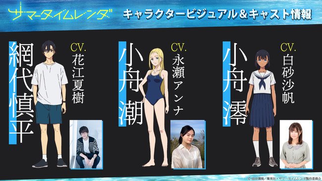 Suspense Anime Summer Time Rendering Casts Natsuki Hanae, Anna Nagase, Saho Shirasu