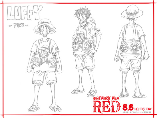 One Piece Film Red Reveals Character Designs for Straw Hats