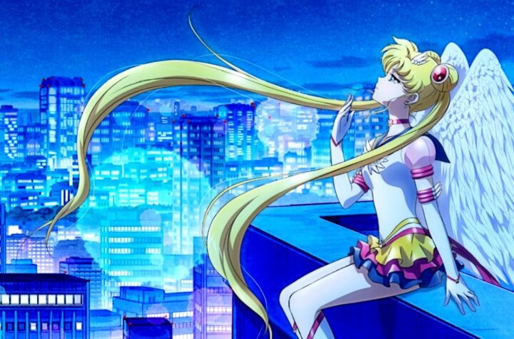 Usagi on the poster for Sailor Moon Cosmos